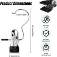 thumbnail image 2 of 30Pcs Boot Hangers for Closet, Portable Laundry Hooks with Clips, Hanging Clips Clothes Pins, Hanger Clips Boot Hanging Hold Clip, Multifunctional Hangers Single Clips for Pants Hats Travel, 2 of 8