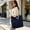 Blue-BU, variant on MMJ Nylon Tote Bag Casual Shoulder Handbag Multipurpose for Grocery Work Commute 16.5x15.4x4.7in