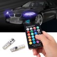 thumbnail image 1 of Gwong Autos 1 par T10 6 SMD 5050 DC15V Coche RGB Bombilla LED Luz de cúpula con control remoto Gwong 8120872, 1 of 7