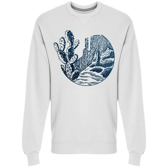 Cactus In Dry Desert Sweatshirt Men -Image by Shutterstock, Male XX-Large