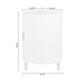 thumbnail image 6 of TMS Jenica Corner Cabinet with Faux Marble Top, White, 6 of 7