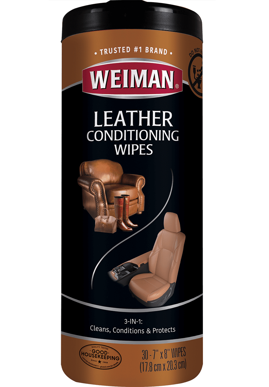 Weiman Leather Cleaner & Conditioner Wipes, 30 Count