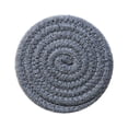thumbnail image 1 of Juego de posavasos, hilo de algodón puro tejido redondo para bebidas calientes, juego de posavasos de 4 por 4.5 pulgadas, protege los muebles del exceso de condensación y arañazos (gris oscuro) Sailing Electrónica, 1 of 3