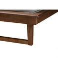 thumbnail image 5 of Baxton Studio Lit Plateforme Grand Size en Bois Fini Noyer Cendré Moderne Mi-Siècle, 5 of 5
