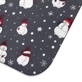 thumbnail image 5 of Dark Christmas Snowman Pattern Dish Drying Mat for Kitchen 1 Pack, Ultra Absorbent Microfiber Dishes Drainer Mats,16x18in(41x46cm), 5 of 6