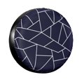 thumbnail image 1 of Custom Navy Blue Mosaic Lines Geometric Abstract Pattern Spare Tire Cover for Suzuki Mitsubish Geometry Car Wheel Protectors, 1 of 5