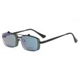 thumbnail image 3 of Hongchun Lunettes de Soleil Flip Up Hommes Femmes Miroir de Lecture Double Usage avec Double Lentilles, 3 of 6