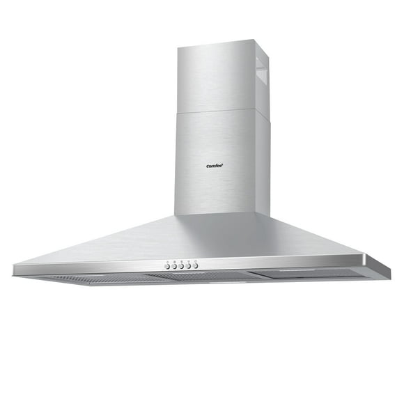Campana extractora Comfee CVP36W4AST Pyramid de 90 cm con 350 m³/h de acero inoxidable