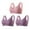 R-13-Hot Pink, variant on Bigersell Bras for Women Pack 3PCS Snap Front Closure Sport Bra Style R-3 Polyester Breathable Push-Up Bras