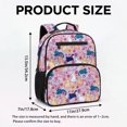 thumbnail image 7 of KUIFORTI Colorful Cat Toddler Backpack Girls Kids School Bag with Front Zipper Pockets Adjustable Straps Lightweight for Preschool Kindergarten Back to School Gifts, 7 of 7