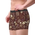 thumbnail image 4 of Haiem Coffee and Flowers Men's Boxer Briefs, Every Day Comfort Stretch Cotton Moisture-Wicking Underwear-Small, 4 of 9