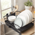 thumbnail image 1 of DRHACE-Three-piece multi-functional dish drying rack set, with drain board and cutlery rack., 1 of 4