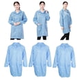 thumbnail image 1 of Chaqueta de laboratorio premium antiestática ESD de 3 piezas, bolsillo izquierdo y bolsillos inferiores SG Cola Bata de laboratorio antiestática, 1 of 8