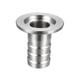 thumbnail image 4 of Adaptador de Manguera con Abrazadera, Flange de 1.575" a Ajuste de Barb de Manguera de 7/9", 4 of 5