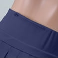 thumbnail image 3 of Sngxgn Women's Basic Versatile Stretchy Flared Casual Mini Skater Skirt(Blue,L), 3 of 9