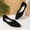 Black, variant on Women's Flat Shoes Faux Suede Pointed Toe Ballet Dressy Flats Comfortable Slip On Walking Orthopedic Shoe Casual Work Shallow Shoe