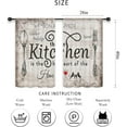 thumbnail image 5 of Floral Kitchen Curtains Small Wildflower Cafe Curtains Green Leaves Plant Botanical Rod Pocket Farmhouse Sage Herb Living Room Bedroom Window Drape Treatment Fabric 2 Panels 28 x 40 Inch, 5 of 6