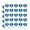Opaque, variant on Shave The Whales Save Mustache Beard Funny Humor Heart Shaped Planner Calendar Scrapbook Craft Stickers