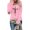 Pink, variant on COKOI Tshirts For Women Long Sleeve,Round Sleeve Vertical Cross Casual Graphic Shirt,（Jasus Has My Back）（White M