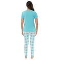 thumbnail image 3 of Just Love Women Sleepwear Jogger Sets Woman Pajamas (Buffalo Plaid - Blue White, 3X), 3 of 3