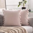 thumbnail image 2 of Set Of 2 Cush Covers, Tassel Cush Covers, Rative Sofa Cushs, Tassel Rative Cushs, Rative Boho Cush Covers, Couch Cus, 2 of 5
