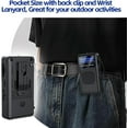 thumbnail image 5 of Portable AM FM SW, 3 Band Pocket Radio, Personal Transistor Radios 2AA Battery Operated with Emergency LED Flashlight, 3.5mm Earphone Jack, Back Clip, Large Speaker for Indoor Outdoor Emergency Use, 5 of 8