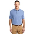 thumbnail image 2 of Port Authority K500 Mens Silk Touch Polo T-Shirt, Light Blue - Extra Small, 2 of 2