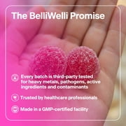 BelliWelli Daily Fiber Gummy Supplement with Probiotics, and Collagen - Watermelon 64 Count