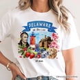thumbnail image 2 of Artistic Delaware State Themes and Landmarks T-Shirt, Tee for History and Travel Lovers, 2 of 6