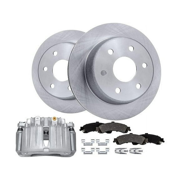 Rear Brake Pad Rotor and Caliper Set - Compatible with 2002 - 2006 Chevy Avalanche 1500 2003 2004 2005