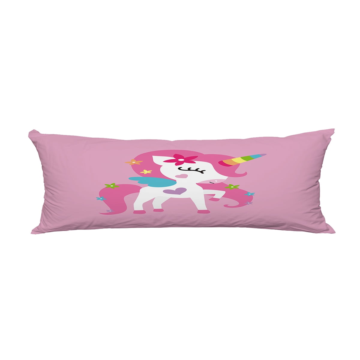ABPHQTO Unicorn Pony Pink Girl Body Pillow Covers Pillow Case Protector