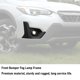 thumbnail image 3 of Foglamp Embellecedor Tapa Coche Parachoques Delantero Niebla Marco Negro Niebla, 3 of 7