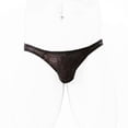 thumbnail image 1 of Tanga de encaje de una pieza para hombre, pantalones T, ropa interior sexy de cintura baja de seda de hielo, 1 of 6
