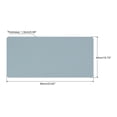 thumbnail image 2 of Uxcell 24"x16" Desk Mat Protector, PVC Non-Slip Waterproof Mouse Pad Writing Mat for Office Home, Light Blue, 2 of 5