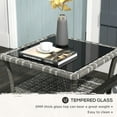 thumbnail image 3 of Tempered Glass and Aluminum Table / Multi - purpose for Patio Relaxing, 3 of 6