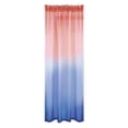 thumbnail image 6 of Blue and Red Curtains for Bedroom Decor Set of 2 Single Panel Pocket Window Voile Pastel Sheer Ombre Rainbow Curtain for Room Decoration Teen Princess, 6 of 6