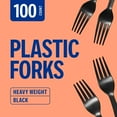 thumbnail image 4 of Staples Perk Plastic Fork Heavy-Weight Black PK56392, 4 of 8
