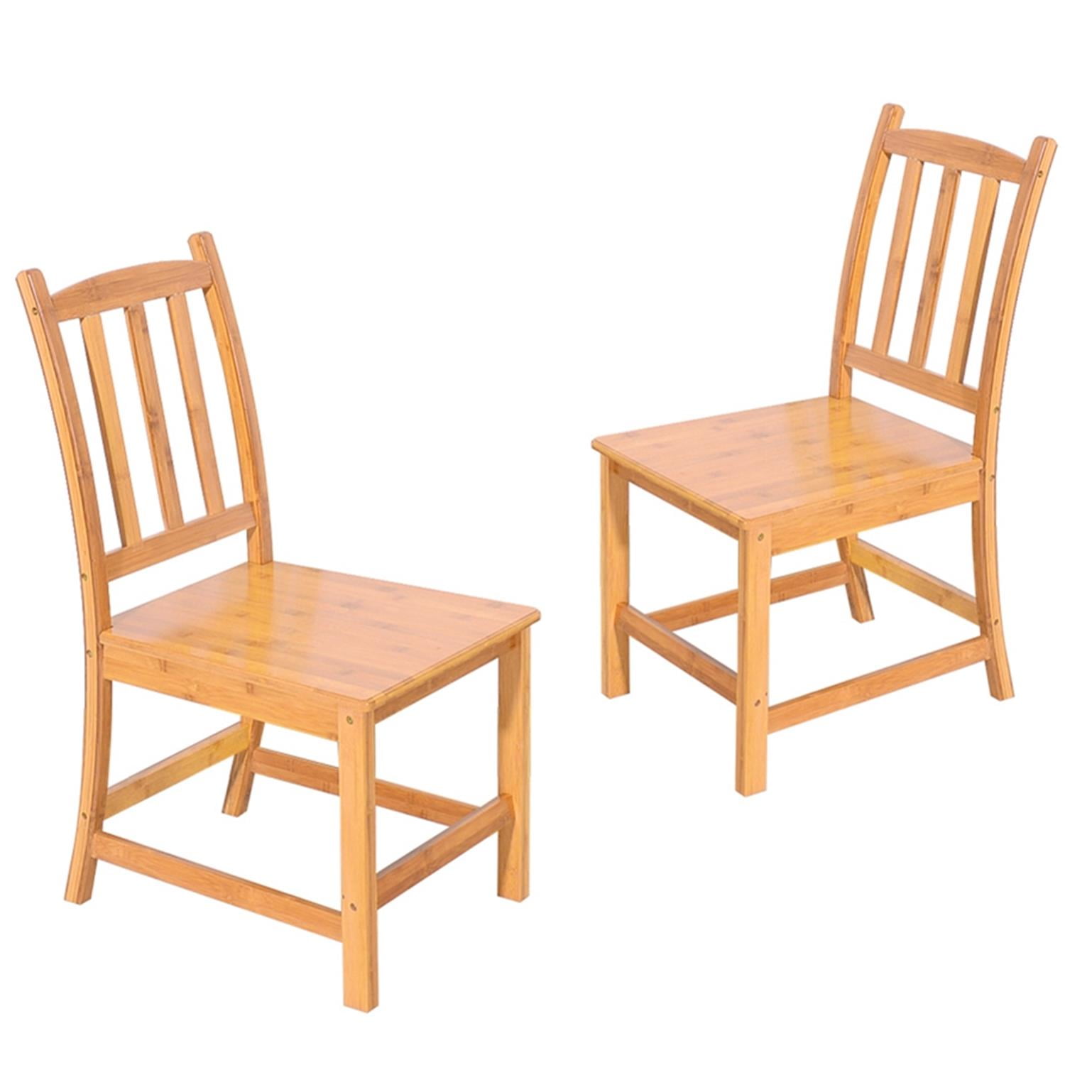Kadyn 4pcs Bamboo Dining Chairs, kitchen chairs with Backrest, Dining Side Chairs for Living Room, Wood Color Kadyn 4pcs Bamboo Dining Chairs, kitchen chairs with Backrest, Dining Side Chairs for Living Room, Wood Color