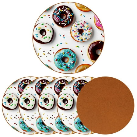 

YZUOUZY Home Decor Dining Table Decor Pack of 6 Round Coffee Table Coasters Dutch Windmills Building