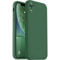 thumbnail image 1 of TEMOGU-Compatible with iPhone XR Case, Upgraded Liquid Silicone with [Flat Edges] [Camera Protection] [Soft Anti-Scratch Microfiber Lining] Phone Case for iPhone 10 XR 6.1 inch - Green, 1 of 4