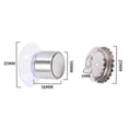 thumbnail image 3 of 2Pcs Stainless Steel Magnetic Soap Holder, Hanging Bar Soap Dish with Suction Cup, Wall Mount Soap Tray for Shower Bathroom Kitchen Sink, 3 of 5