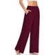thumbnail image 3 of LELEBEAR Los pantalones de pierna ancha a medida sin esfuerzo, pantalones largos rectos de pierna ancha para mujer, cintura alta, 3 of 5