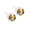 Golden Shadow, variant on Blomdahl | Nickel Free | Medical Plastic 6mm Crystal Stud Earrings | Best Choice For Sensitive Ears