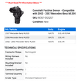 thumbnail image 2 of Camshaft Position Sensor - Compatible with 2002 - 2007 Mercedes-Benz ML500 2003 2004 2005 2006, 2 of 2