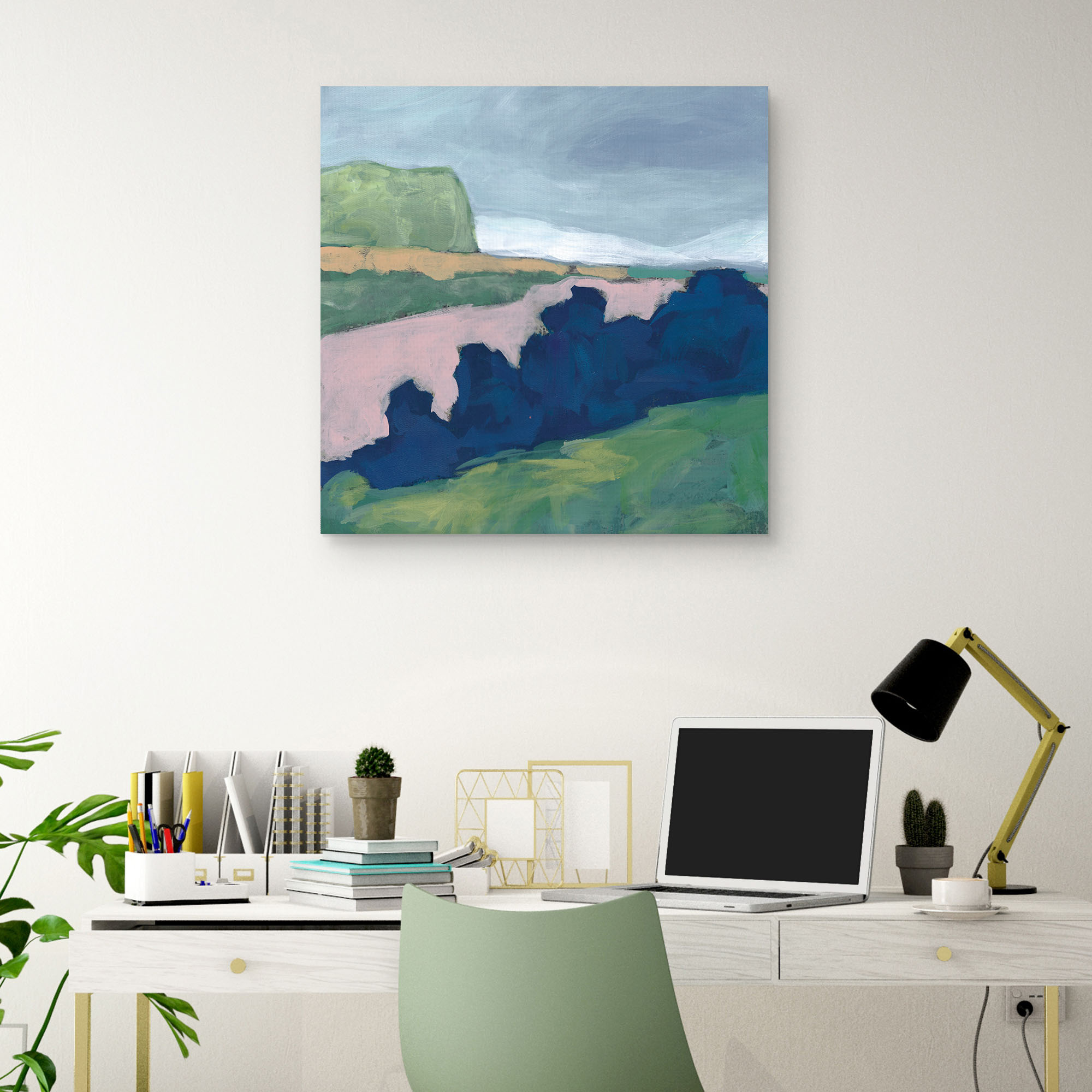Blue Forest by Willowbrook Fine Art Canvas Art Print