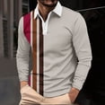 thumbnail image 5 of Mens Big & Tall T-Shirts, Button Up Shirts for Men Fall Casual Loose Fit Striped Printed Lapel Long Sleeve Dressy Blouses S-5XL, 5 of 5