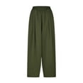 thumbnail image 5 of Utoimkio Women's Wide Leg Flowy Harem Pants Summer Casual Loose Elastic High Waisted Lounge Pants for Women, 5 of 6