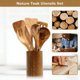 thumbnail image 2 of Juego de 10 utensilios de cocina de madera, cuchara de madera de teca, espátula antiadherente., 2 of 5