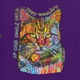 thumbnail image 2 of Dean Russo If Cats Could Talk Cat Lover Mens Graphic Tank Top, Purple, X-Large, 2 of 6