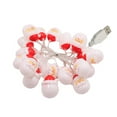 thumbnail image 2 of 20 Light Santa Head String Light - 118 Inch Christmas Santa Claus Decorations String Lights, 3D Santa Claus Novelty Fairy Lights for Party Home Xmas Tree Decor, 2 of 7